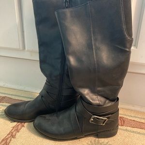Lite Stride Black Wide Calf Boots worn slight (maybe 12 times)